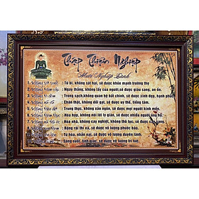 Mua Tranh in dầu  lời dạy của Đức Phật trong Kinh Thập Thiện Nghiệp - IN178