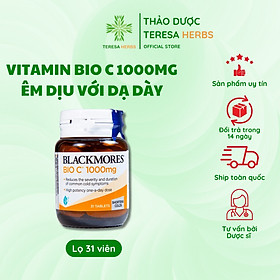 Viên uống bổ sung vitamin c blackmores bio c hộp 31 viên 1000mg hỗ trợ tăng đề kháng, sáng da
