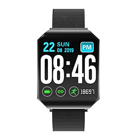 Smart Watch Fitness Bracelet  Monitor Support for IOS 8.0 Black