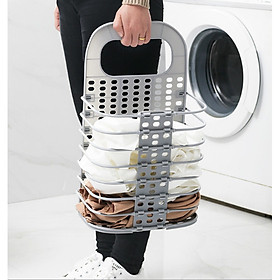 Rổ treo quần áo xếp gọn, giỏ treo đồ đa năng tặng kèm miếng dán hút chân không chắc chắn GD186-RTDoXG     