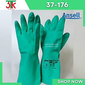 Mua Găng tay cao su Nitrile Ansell 37-176 chống hóa chất   chống dầu   chống nước   lót cotton thấm hút mồ hôi tốt