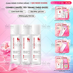 Combo 3 nước tẩy trang Sắc Ngọc Khang 145ml