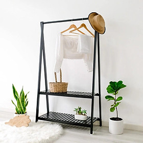 Mua Giá Treo Quần Áo Chữ A Bằng Gỗ Thông Hanger 2F Size M Natural - Nội Thất Kiểu Hàn