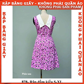 Rập giấy A0 mã 878- đầm dáng A (BẢN VẼ)