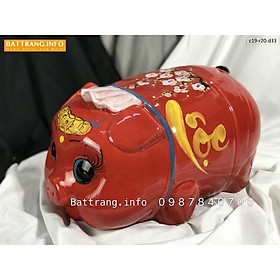 heo đội khăn - sứ Bát Tràng