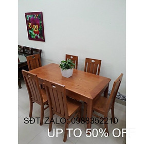 Mua Bàn ăn sáu ghế gỗ sồi