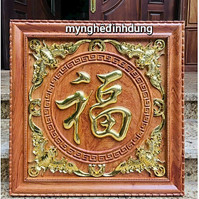 Mua Tranh chữ phúc bằng gỗ hương đá kt 61x61x4cm