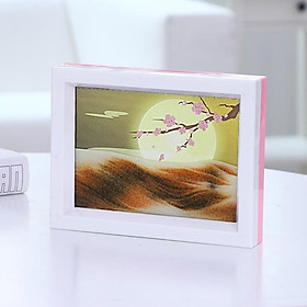 Mua Khung tranh Cát Chảy 3D  tranh thủy tinh nghệ thuật trang trí để bàn  quà tặng decor