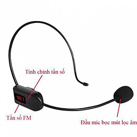 Mua Microphone không dây gài tai FM - Dùng cho máy trợ giảng  Hướng dẫn viên  Nhân viên bán hàng- GIÁ SỐC