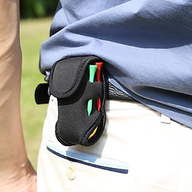 Túi giữ bóng golf di động mini SBR Gói thắt lưng đàn hồi của Golf Túi Golf không thấm nước với 2 quả bóng rỗng và 4 tees