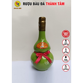 Đặc Sản Bình Định - Rượu Bàu Đá Thành Tâm Hồ Lô Màu xanh ngọc 350ml - OCOP