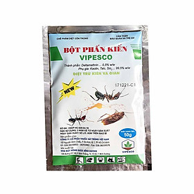 Mua BỘT PHẤN KIẾN VIPESCO – CHẾ PHẨM DIỆT TRỪ KIẾN VÀ GIÁN (Gói 50g)