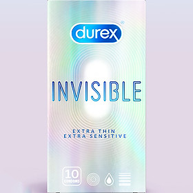 Bao cao su Durex Invisible Extra Thin Extra Sensitive (Hộp 10 Cái)