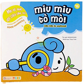 Sách Ehon Miu Bé Nhỏ Học Cách Ứng Xử Song Ngữ - Miu Miu Tò Mò!