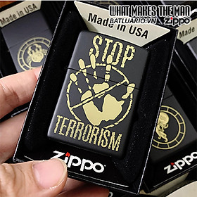 Bật Lửa Zippo 218 Stop Terrorism