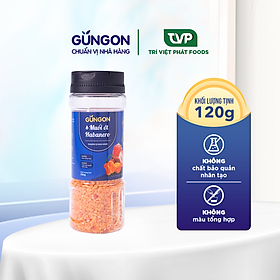 Muối ớt habanero Gungon từ muối khoáng chấm trái cây, rau củ 120g