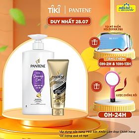 Bộ Dầu gội Pantene Phục Hồi Hư Tổn 650ML & Kem xả 3 phút diệu kỳ 150ML