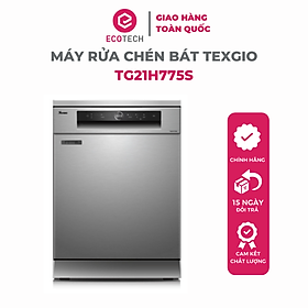 Mua Máy Rửa Chén Bát Texgio 13 Bộ Sấy Khí Nóng  Diệt Khuẩn UV TG21H775S - Hàng chính hãng