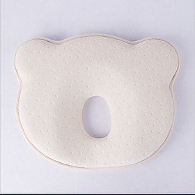Gối Cao Su Non Chống Bẹp - Bẹt - Méo - Móp Đầu Trẻ Sơ Sinh Vải Nhung - BU002
