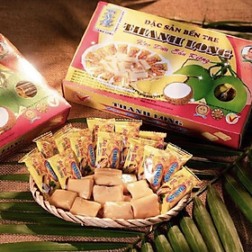 Kẹo Dừa Sầu RiêngThanh Long Chính Hãng - Bao Bì Riêng Từng Viên - Hộp 400g