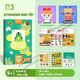 Đồ Chơi Cắt Dán Thủ Công - Mideer Let s Play With Stickers Cho Bé Phát