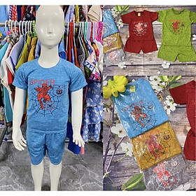 Bộ Thun Size 8-12Kg, 9 Tháng Đến 2 Tuổi Bé Trai Siêu Nhân Thun Đẹp - Bộ Xanh Lá 6,5kg-8kg