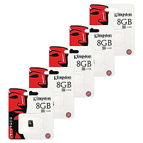 Thẻ Nhớ Micro SD Kingston 8GB SDHC Class 4 Kèm Adapter - Hàng Chính Hãng