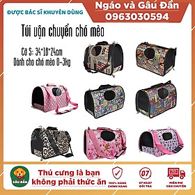 Túi vận chuyển chó mèo cỡ nhỏ dành cho chó mèo từ 0-3kg  Ngáo Và Gâu Đần