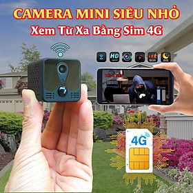 Mua Camera mini siêu nhỏ X7D dùng sim 4G xem từ xa