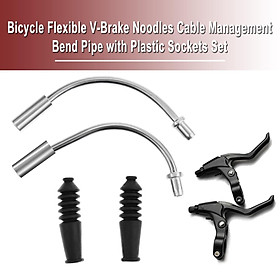 3-6pack Mountain Road Bike Liner V Brake Noodles Cable Guide Boots Set Front