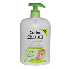 Lotion làm sạch và dưỡng ẩm da cho bé Baby Lotion - Corine de Farme (500ml)