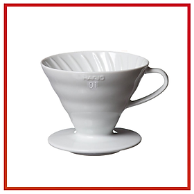 Mua Phễu lọc cà phê Hario V60 sứ trắng | 1-2 cups (size 01)1-2 cups (size 01) và 3-4 cups (size 02)