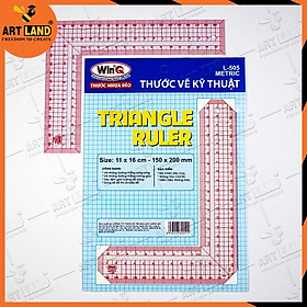 Bộ thước Eke tam giác WinQ - Triangle ruler