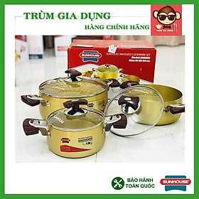 Mua Bộ Nồi  SH6634  Bộ Nồi Sử Dụng Được Trên Nhiều Loại Bếp