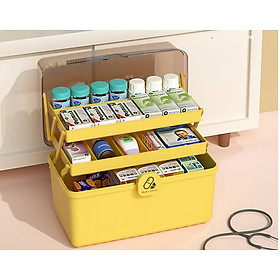 Mua Hộp thuốc phiên bản gia đình hộ gia đình  dung tích lớn - Hộp bảo quản thuốc   hộp đựng thuốc di động  đa năng