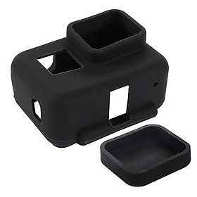 Ốp Bảo Vệ Bằng Silicon PULUZ Cho GoPro 9 HERO 9 Với Dây Đeo Cổ Tay Và Nắp Đậy Lens- Hàng Chính Hãng