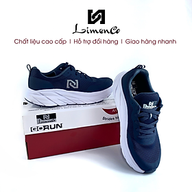 Giày Thể Thao Nam Limenco L6058 Màu Navy Trắng, Đế Phylon Êm Nhẹ, Đi Chơi, Thể Thao