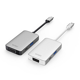 Dây cáp sạc Type-C đa năng USB-C + USB-A ra Type C hiệu WIWU ED-106 sạc nhanh QC 3.0, tốc độ truyền dữ liệu 480Mbps, 2 input tiện dụng (USB-C và USB-A), Chip sạc thông minh - Hàng nhập khẩu