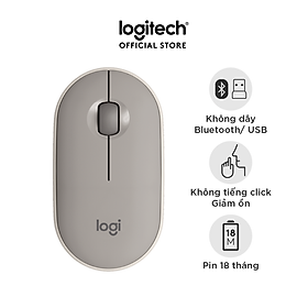 Chuột Bluetooth Silent Logitech Pebble M350 - Hàng chính hãng