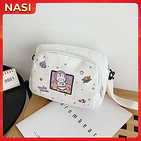 Túi đeo chéo NASI T1037 phong cách hàn quốc túi xách nữ đeo vai thời trang dạo phố dễ thương vải đẹp