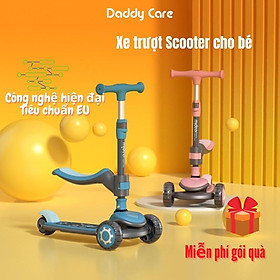 Xe Scooter cho bé, Xe trượt scooter 3 bánh phát sáng có ghế ngồi cho bé