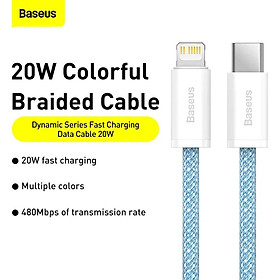 Cáp sạc nhanh siêu bền C to IP Baseus Dynamic Series FAST CHARGING DATA CABLE 20W dùng cho IP 13,12,... - Hàng chính hãng