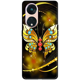 Ốp lưng dành cho Oppo Reno 8T 4G - Reno 8T 5G - Reno 10 5G - Reno 10 Pro 5G - Bướm Vàng Giữa - Hàng Chính Hãng