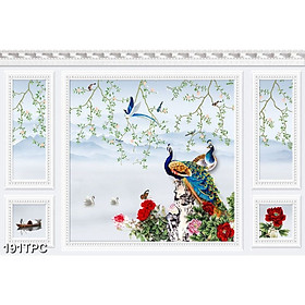 Tranh Dán Tường 3D Phào Chỉ - Có Sẵn Keo - TPC191