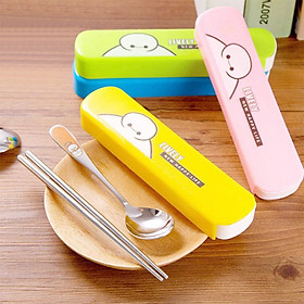 Mua Bộ đũa thìa kèm hộp hoạt hình đáng yêu