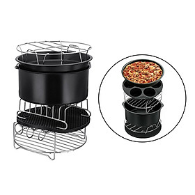 Air Fryer Accessories 9 Inch for Phillips and Secura Kitchen Tool Set of 12