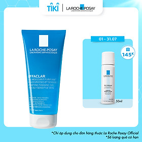 Gel rửa mặt tạo bọt làm sạch & giảm nhờn cho da dầu nhạy cảm La Roche-Posay Effaclar Purifying Foaming Gel (200ml)