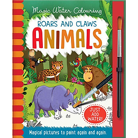 Hình ảnh Sách tô màu nước thần kỳ cho bé chủ đề động vật (Magic water colouring - Animals)