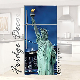 Mua Decal 3D dán Cửa Tủ Lạnh chống thấm cao cấp (60x130cm/150cm/180cm)