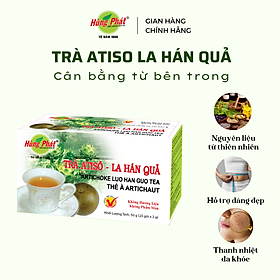 Trà Atiso La Hán Quả Hỗ Trợ Thanh Lọc Giải Nhiệt Cơ Thể Hộp 25 Gói - Thương hiệu Hùng Phát